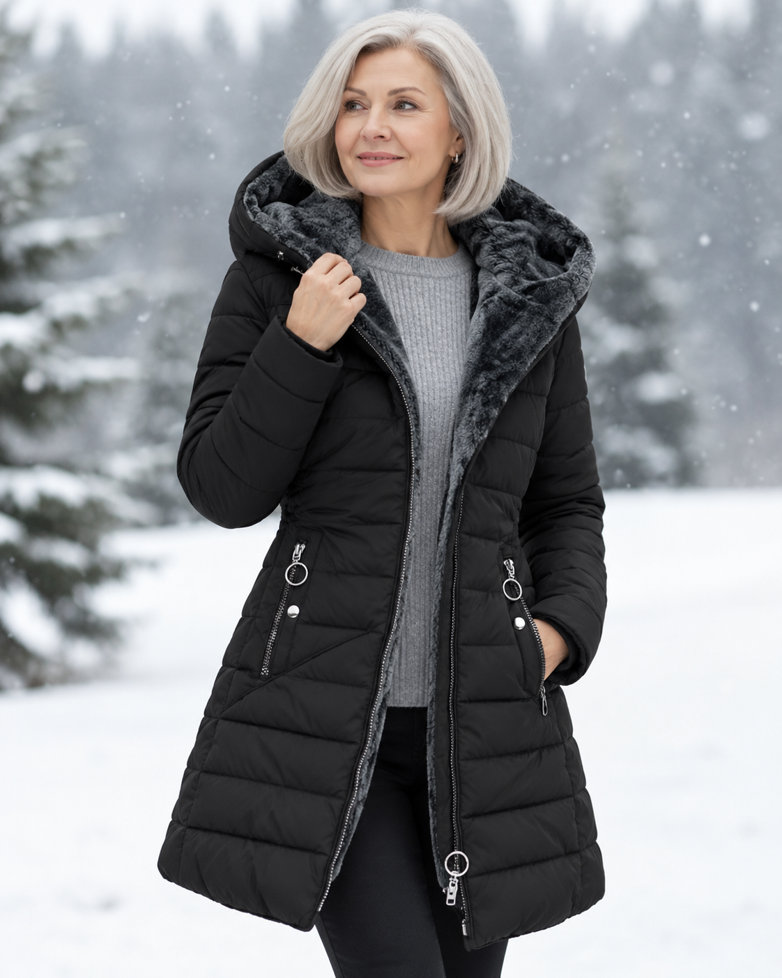 Marja™ | Warm Padded Winter Jacket with Hood