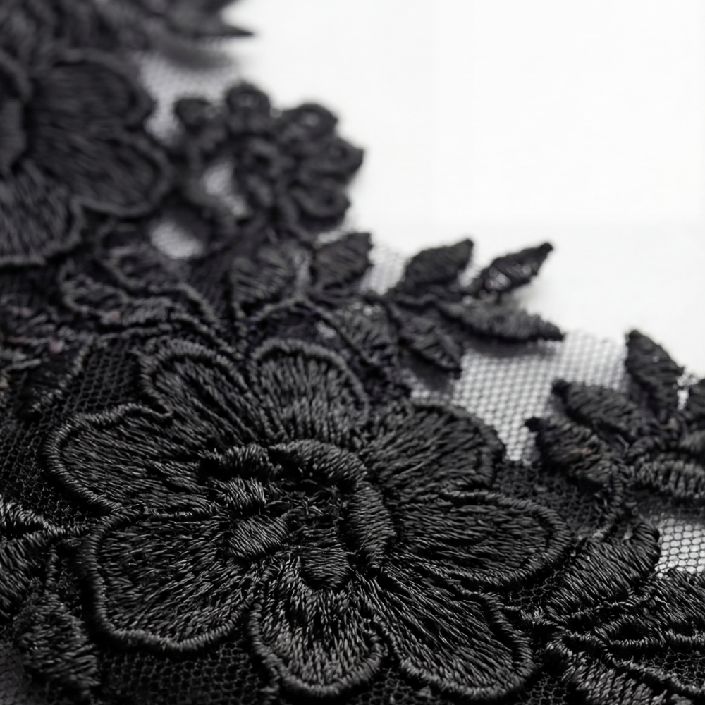 Velaire - Women's Sheer Embroidered Lace Slip Dress