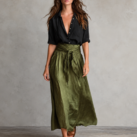 Black & Olive Green