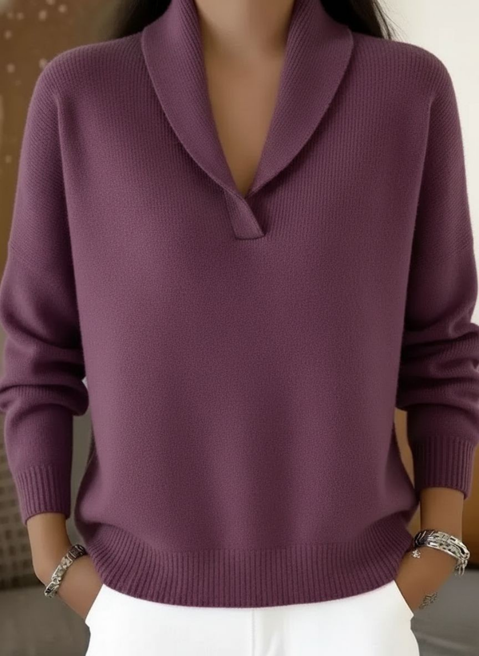 ELLEN™ | ELEGANT V-NECK SWEATER