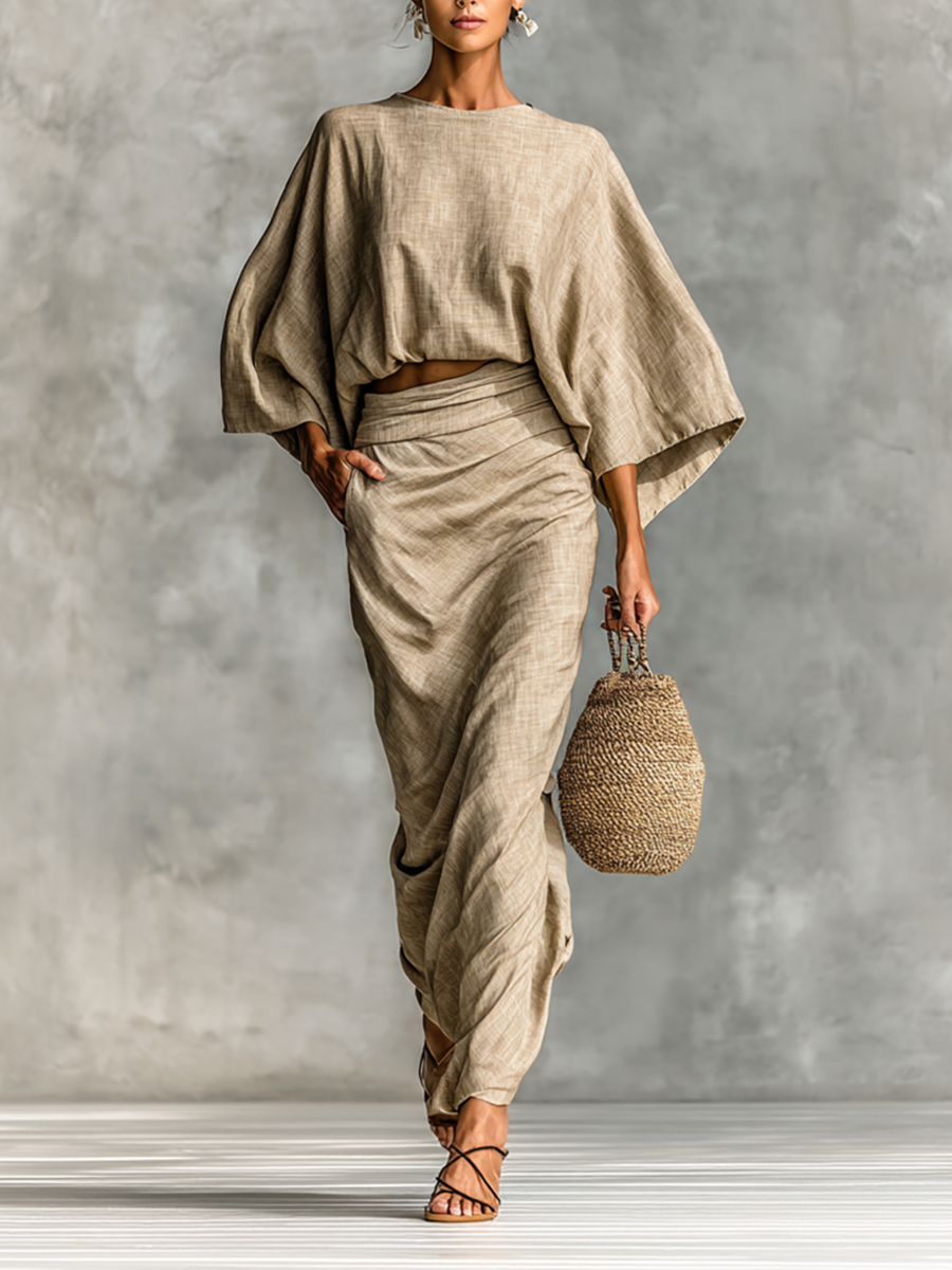 Paule | Set Skirt with Long Sleeves