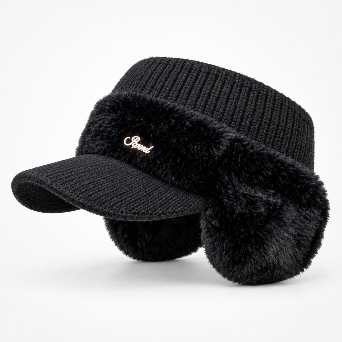 Warmelle – Open-Crown Knitted Ponytail Beanie