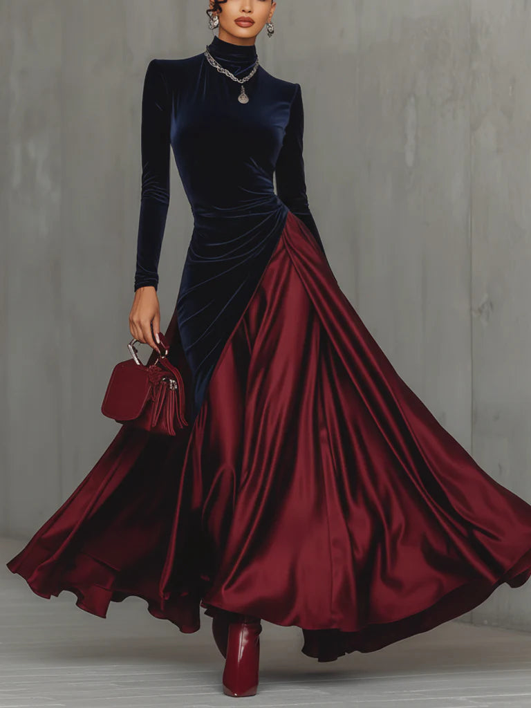 Lucrèce | Long Bicolored Dress