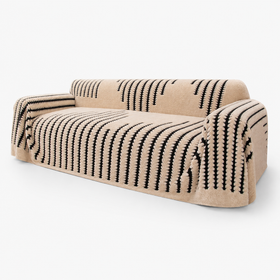 Cream & Black Ribbed