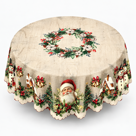 Vintage Santa Wreath