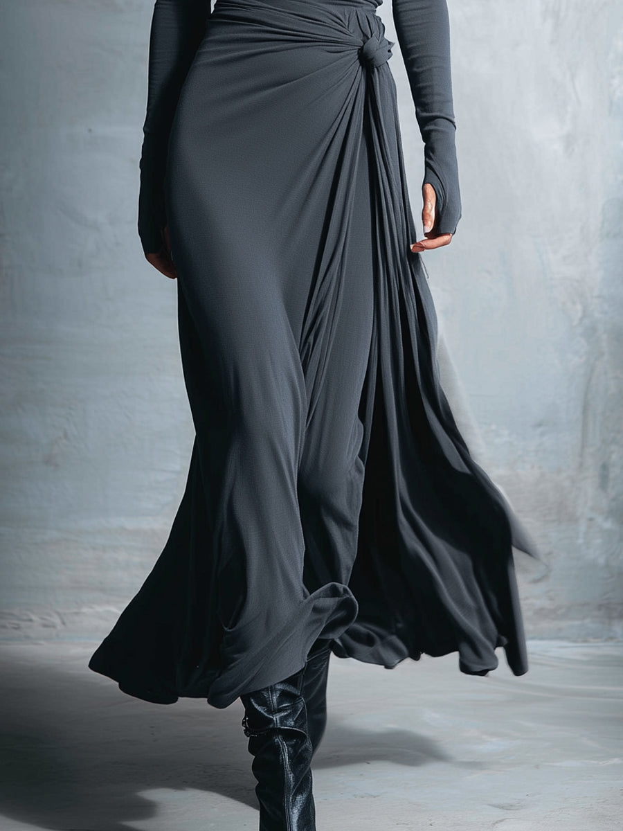 Naomie | Maxi Dress with Silk Knot