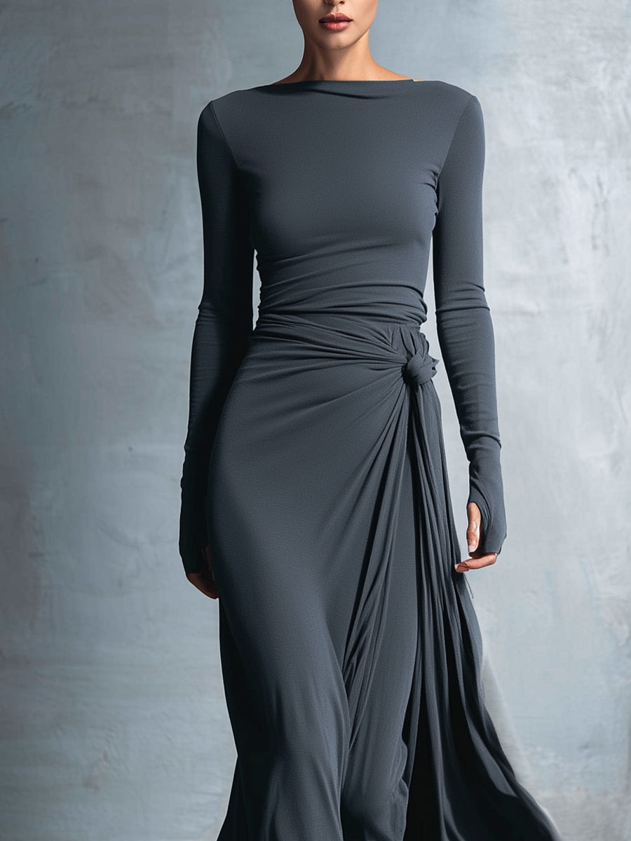 Naomie | Maxi Dress with Silk Knot