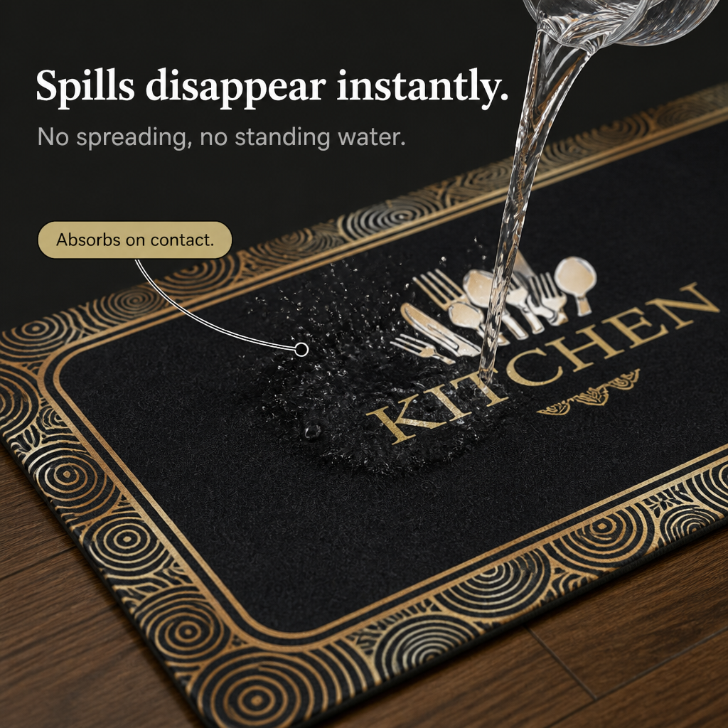 Dryhaven – Absorbent Printed Kitchen Mat Set