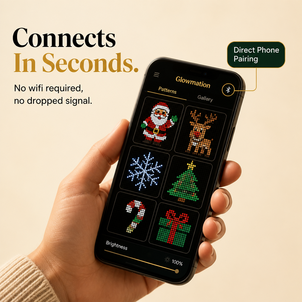 Glowmation – App-Controlled Animated LED Christmas Tree Lights