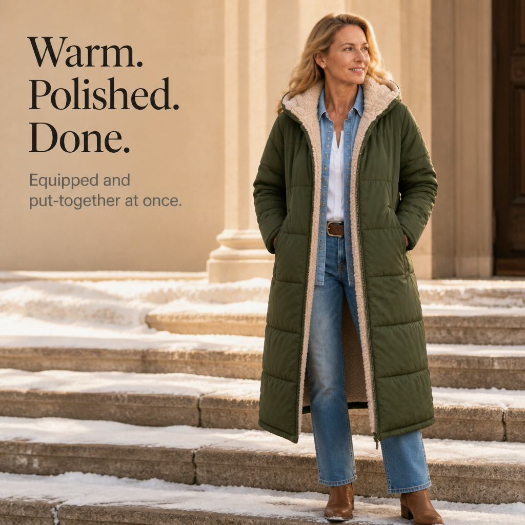 Wintervia – Sherpa Windproof Long Coat