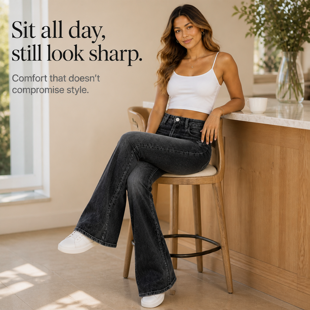 Vivia – High-Waisted Whisker Flare Jeans