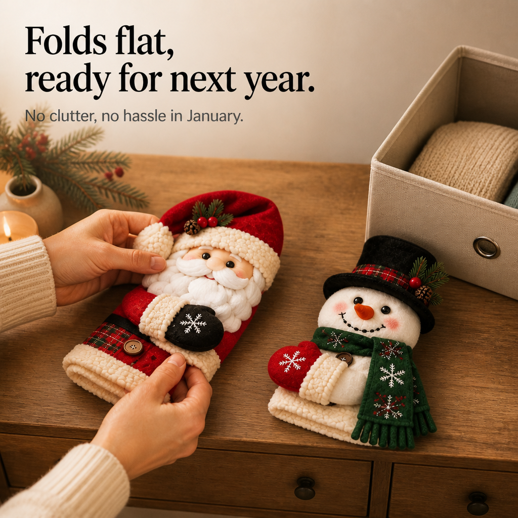 MerryKnob – Santa And Snowman Door Handle Covers