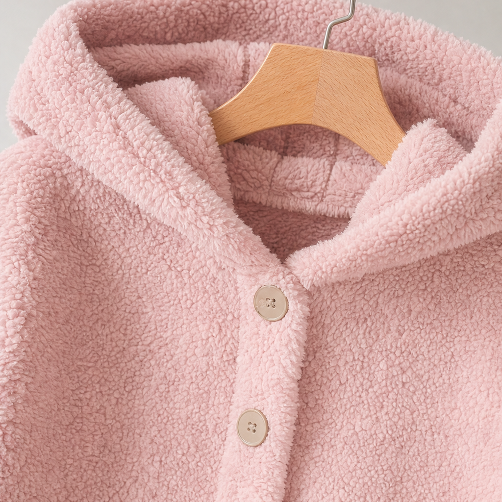 Cozyvale – Button-Front Hooded Winter Jacket