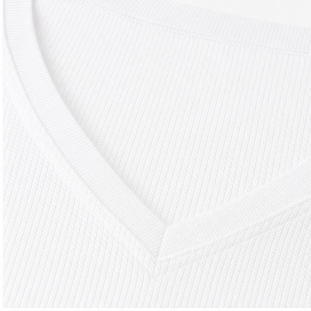 Vellora – Stretch V-Neck Long-Sleeve Top