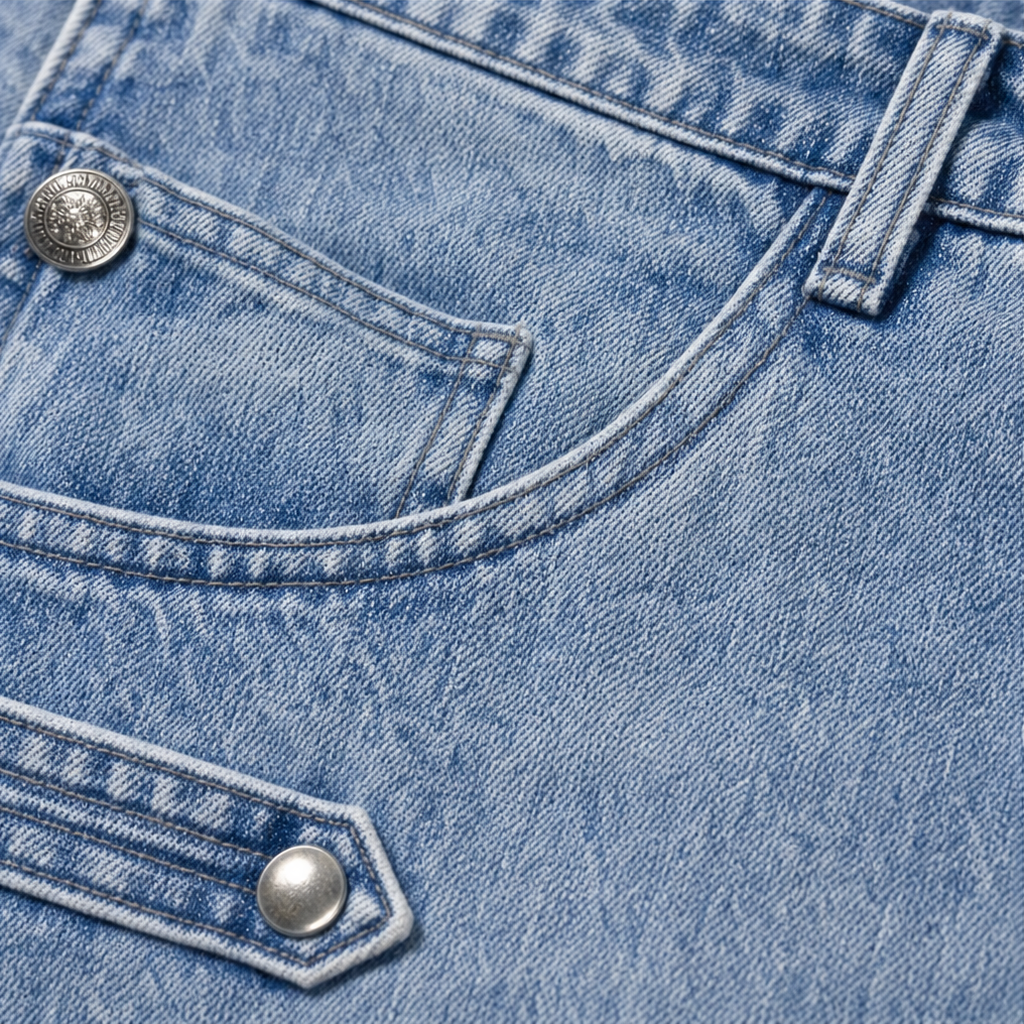 Buckleline – Side Buckle Wide-Leg Jeans