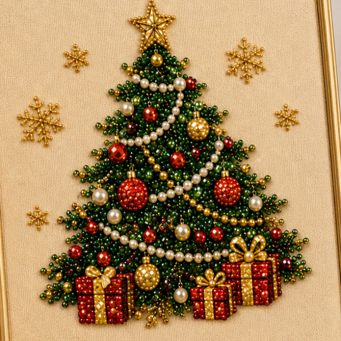 Pearl & Pine – Raised Pearl Bead Christmas Craft Kit