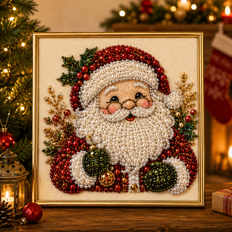 Pearl & Pine – Raised Pearl Bead Christmas Craft Kit