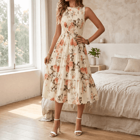 Cream Peach Rose