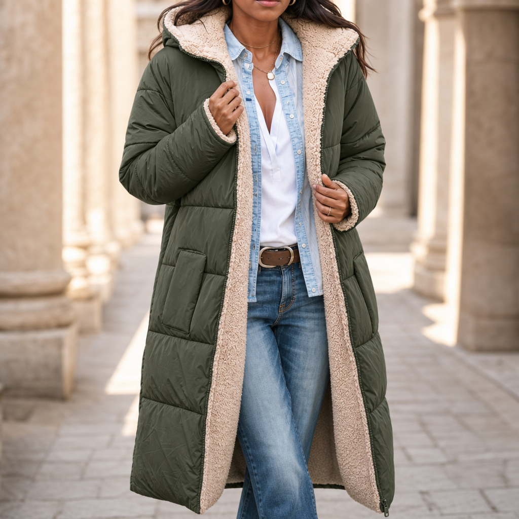 Wintervia – Sherpa Windproof Long Coat