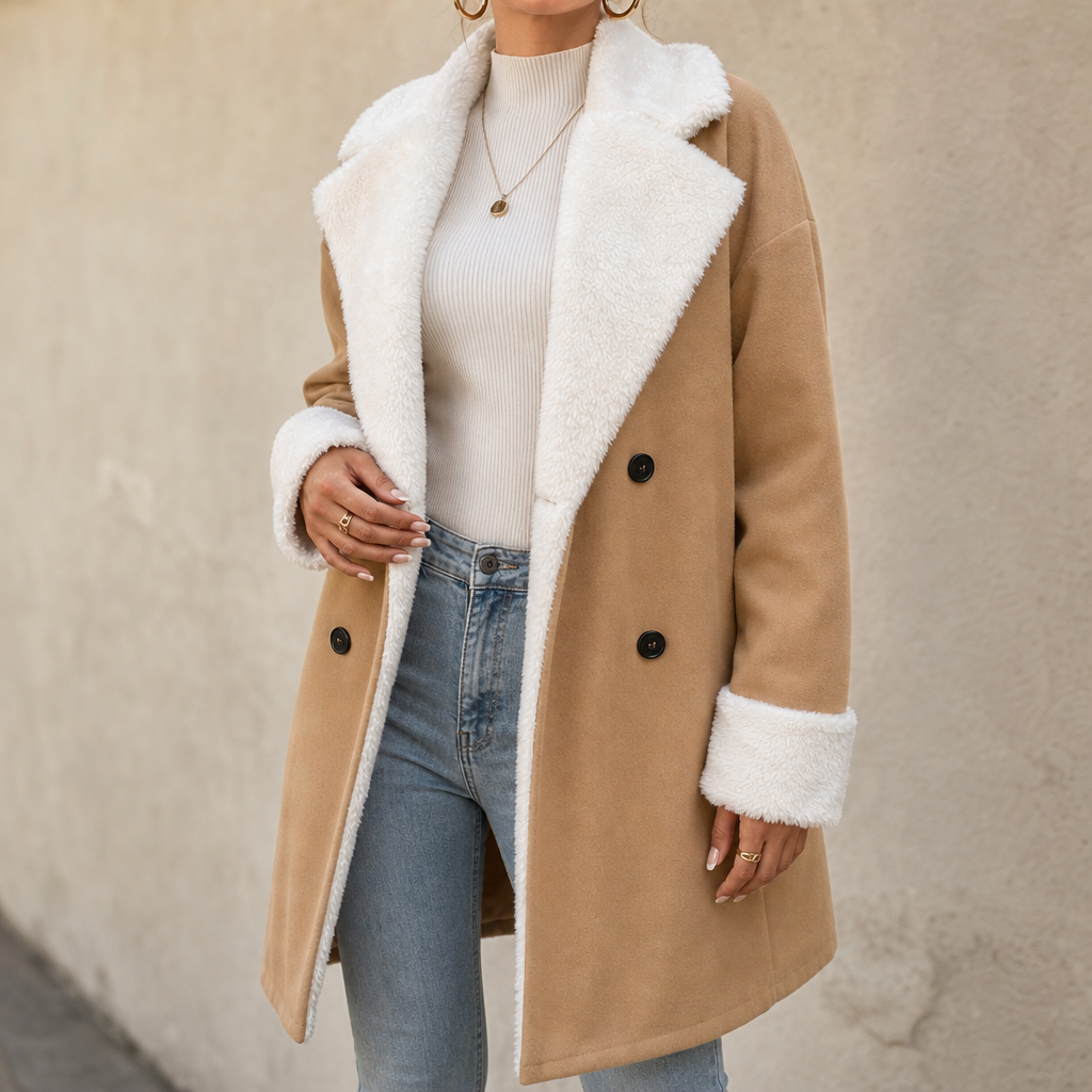 Mayfield – Plush-Trim Woolen Coat