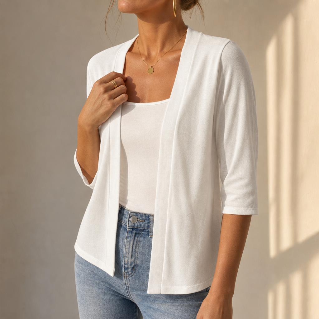 Wearbella – Semi-Sheer Open-Front Knit Cardigan for Women, Cozy Fall Layer