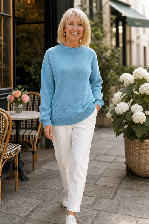Cablesse – Cable Knit Sweater for Women, Chunky Crew Neck Winter Pullover