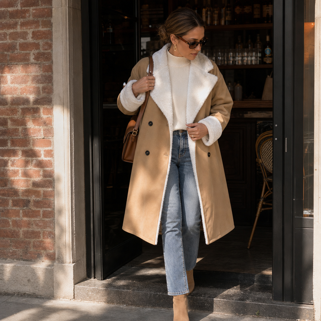 Mayfield – Plush-Trim Woolen Coat