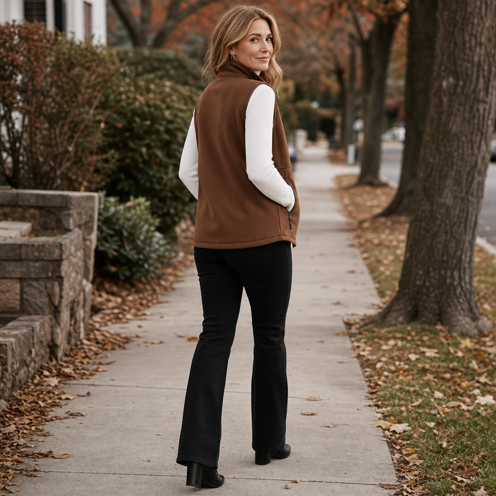Cozycrest – Plush-Lined Sleeveless Winter Vest