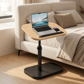 Black frame + Natural wood top