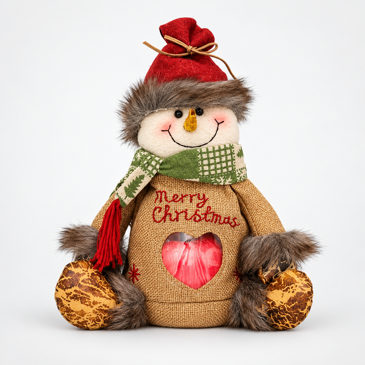 MerryZip – Plush Christmas Gift Bag With Hidden Compartment