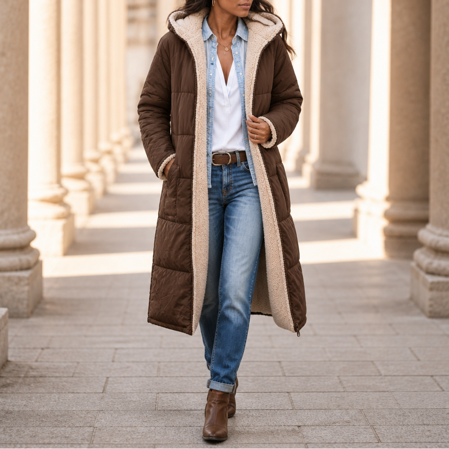 Wintervia – Sherpa Windproof Long Coat
