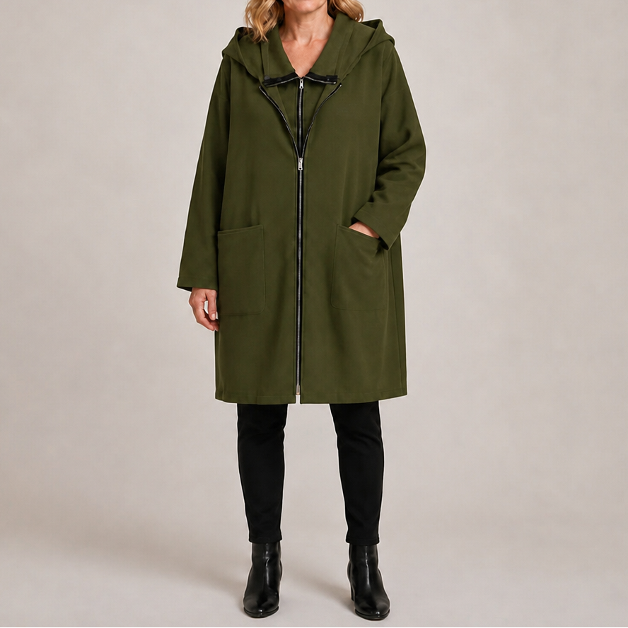 Midella – Hooded Mid-Length Jacket
