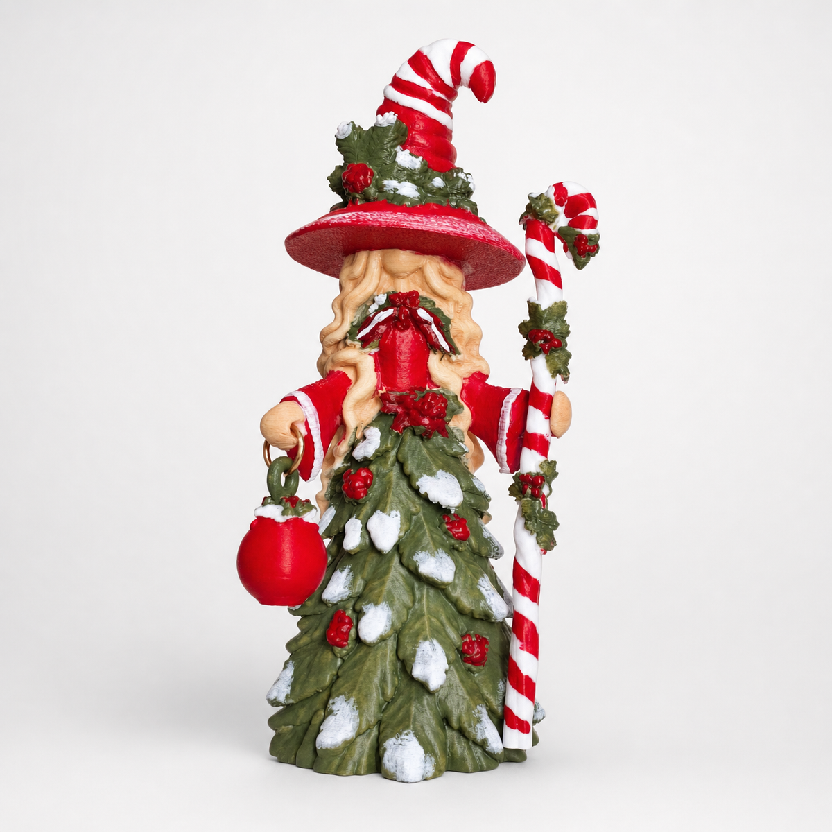 Enchantwood – Pine-Textured Witch Hat Holiday Figurine