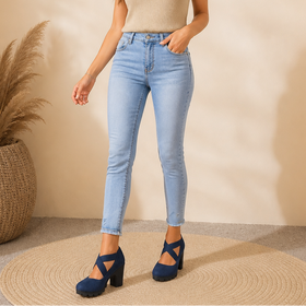 Blue PU Leather