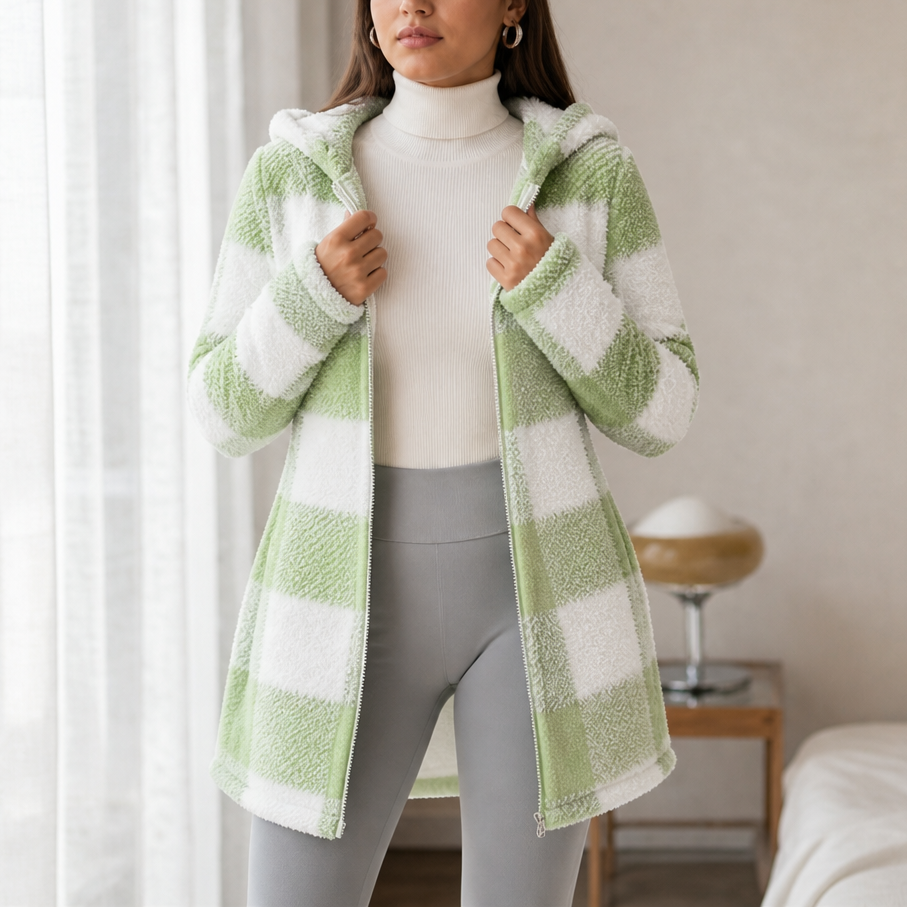 Checkhaven – Buffalo Check Hooded Zip Jacket