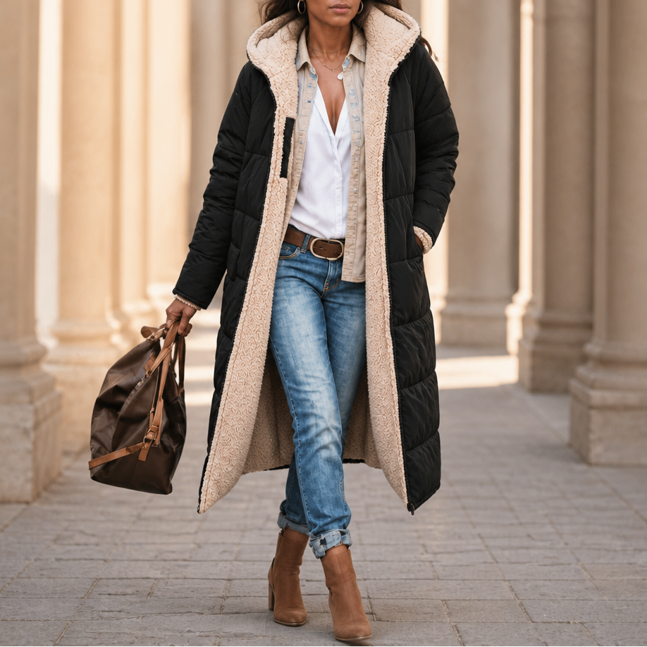 Wintervia – Sherpa Windproof Long Coat