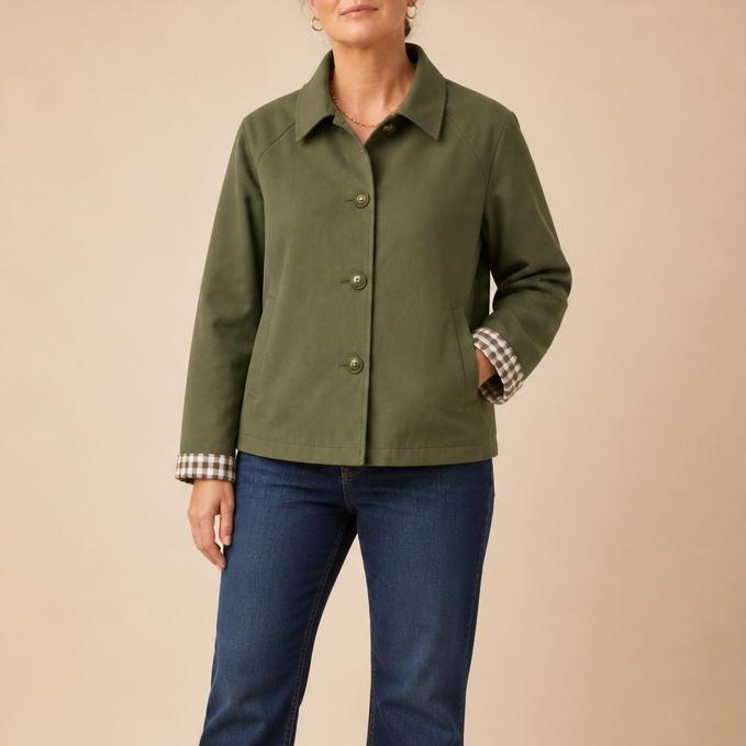Mayfair – Tartan Raglan Sleeve Casual Coat