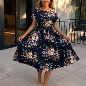 Navy Floral