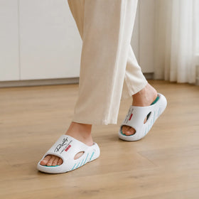 White with Aqua Blue accents