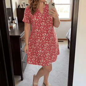 Red Ditsy Floral